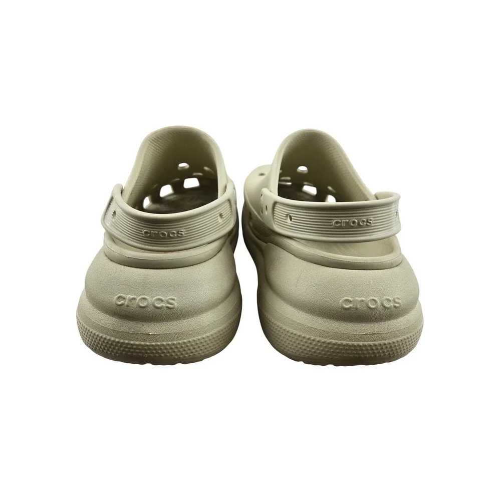 Crocs Classic Crush Clog Bone Men 8 Women 10‎ Platform Chunky Sole Sandal 207521